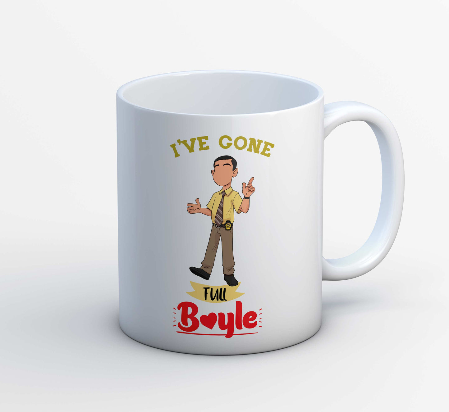 brooklyn nine-nine gone full boyle mug coffee ceramic buy online india the banyan tee tbt men women girls boys unisex detective jake peralta terry charles boyle gina linetti andy samberg merchandise clothing acceessories