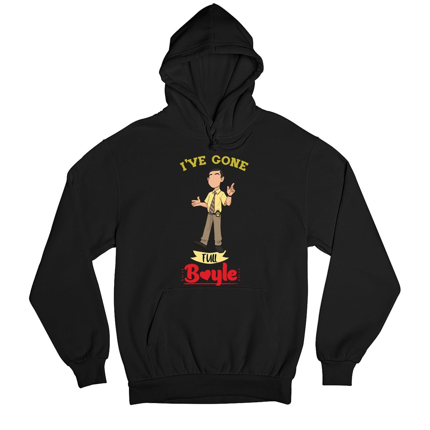 brooklyn nine-nine gone full boyle hoodie hooded sweatshirt winterwear buy online india the banyan tee tbt men women girls boys unisex black detective jake peralta terry charles boyle gina linetti andy samberg merchandise clothing acceessories
