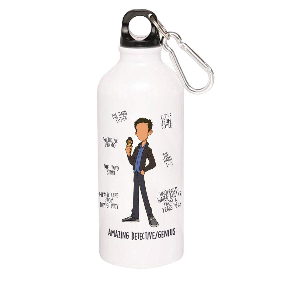 brooklyn nine-nine amazing detective / genius sipper steel water bottle flask gym shaker tv & movies buy online india the banyan tee tbt men women girls boys unisex stranger things eleven demogorgon shadow monster dustin quote vector art clothing accessories merchandise