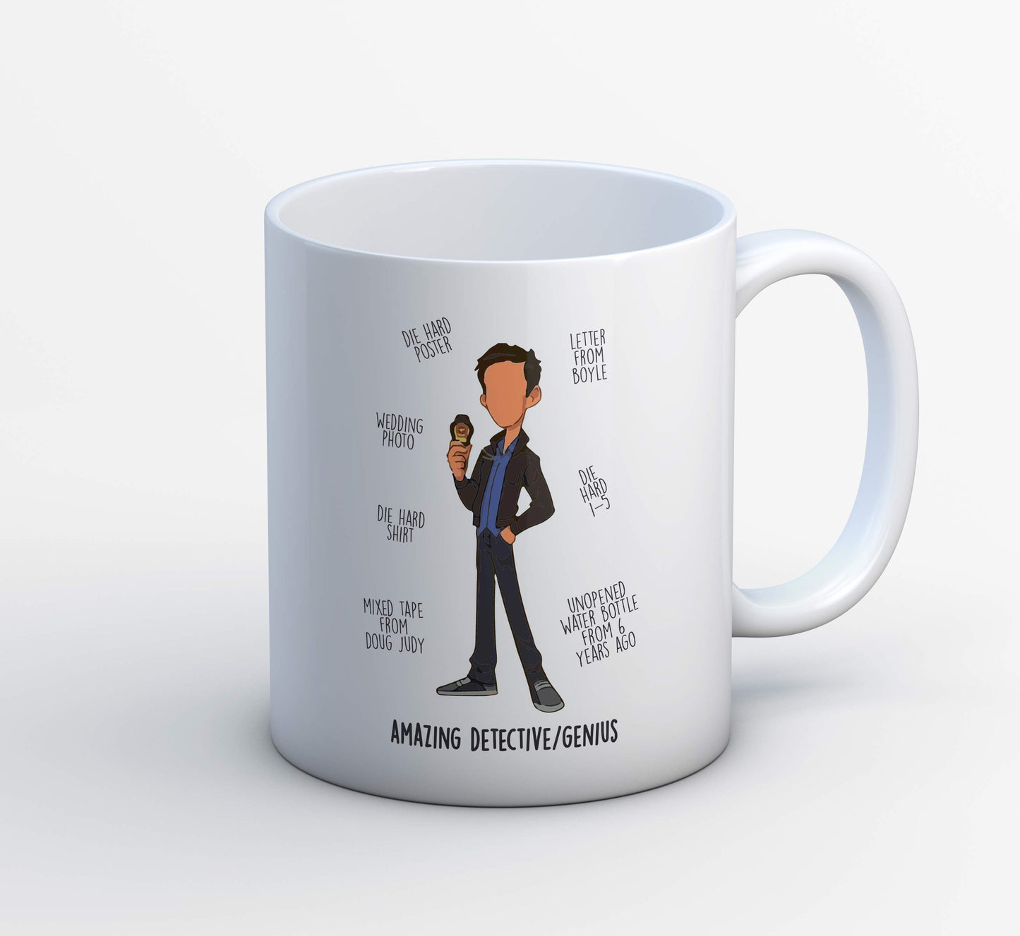 brooklyn nine-nine amazing detective / genius mug coffee ceramic tv & movies buy online india the banyan tee tbt men women girls boys unisex stranger things eleven demogorgon shadow monster dustin quote vector art clothing accessories merchandise