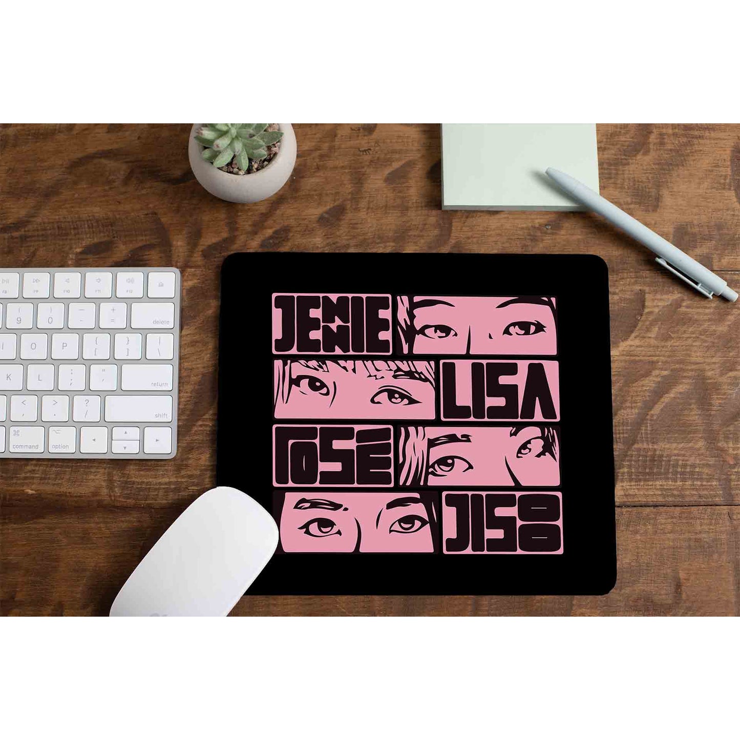 black pink jennie lisa rose jisoo mousepad logitech large anime music band buy online india the banyan tee tbt men women girls boys unisex song k pop jennie lisa jisoo rose