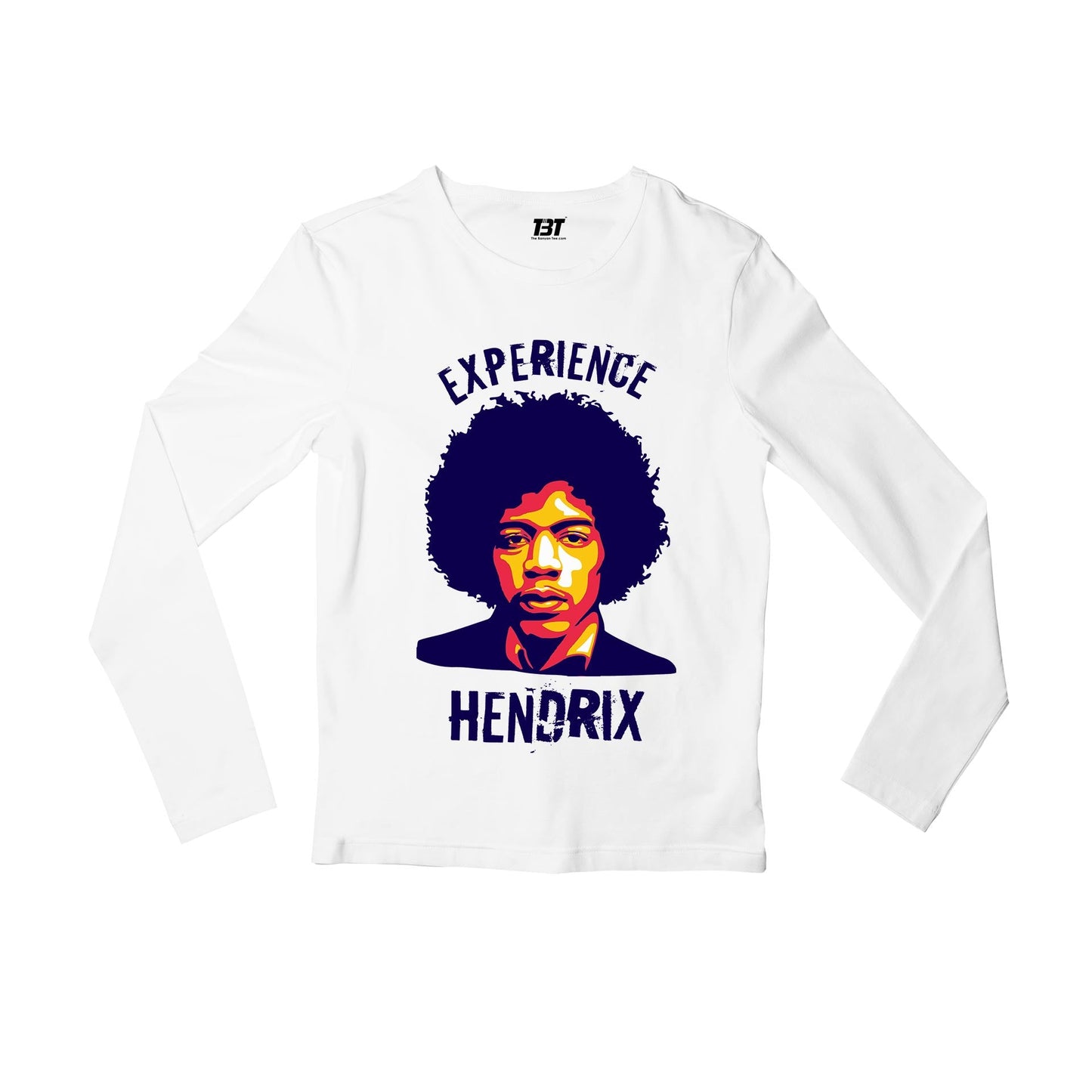 jimi hendrix experience hendrix full sleeves long sleeves music band buy online india the banyan tee tbt men women girls boys unisex white
