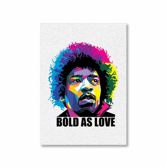 jimi hendrix bold as love poster wall art buy online india the banyan tee tbt a4