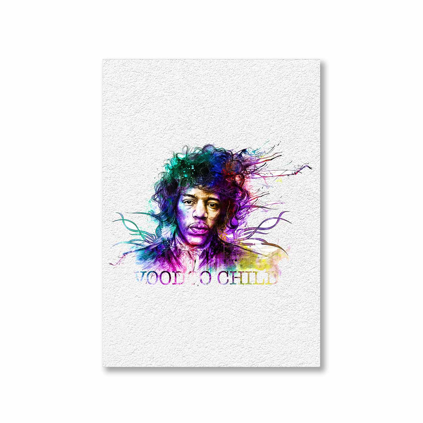 jimi hendrix voodoo child poster wall art buy online india the banyan tee tbt a4