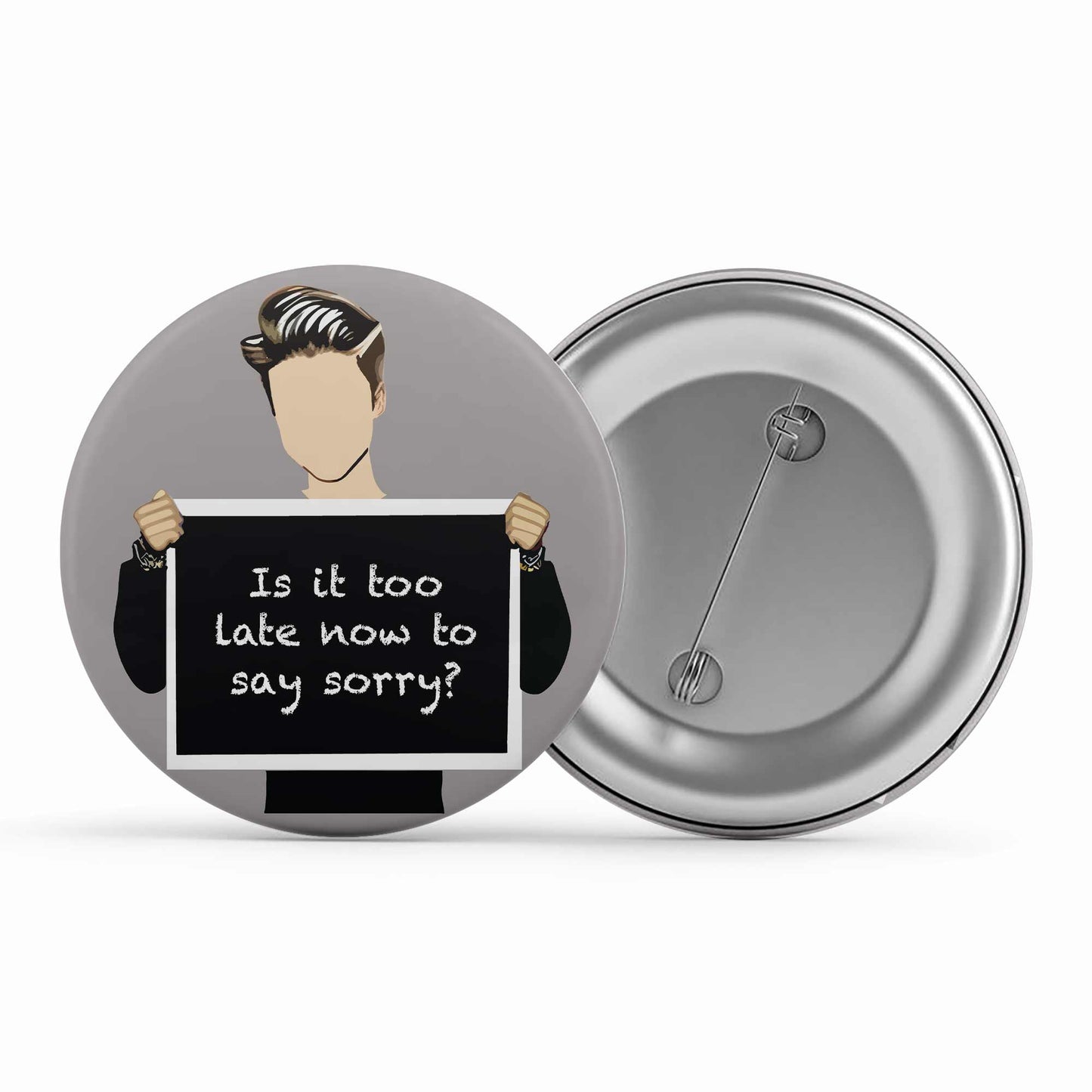 justin bieber sorry badge pin button music band buy online india the banyan tee tbt men women girls boys unisex