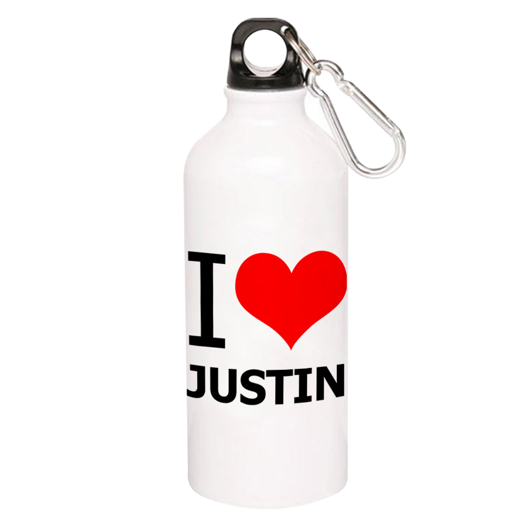 justin bieber i love justin sipper steel water bottle flask gym shaker music band buy online india the banyan tee tbt men women girls boys unisex