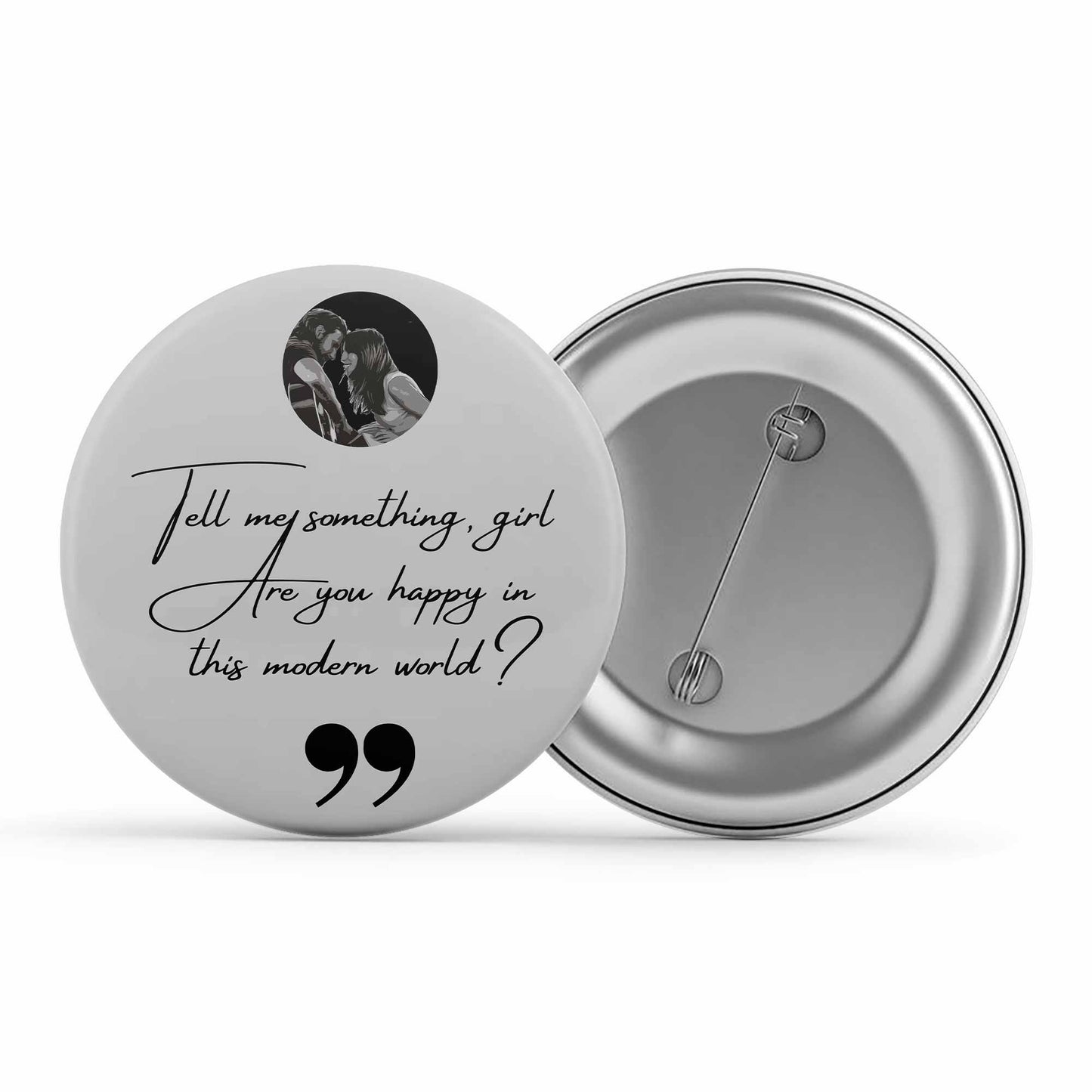 lady gaga shallow badge pin button music band buy online india the banyan tee tbt men women girls boys unisex