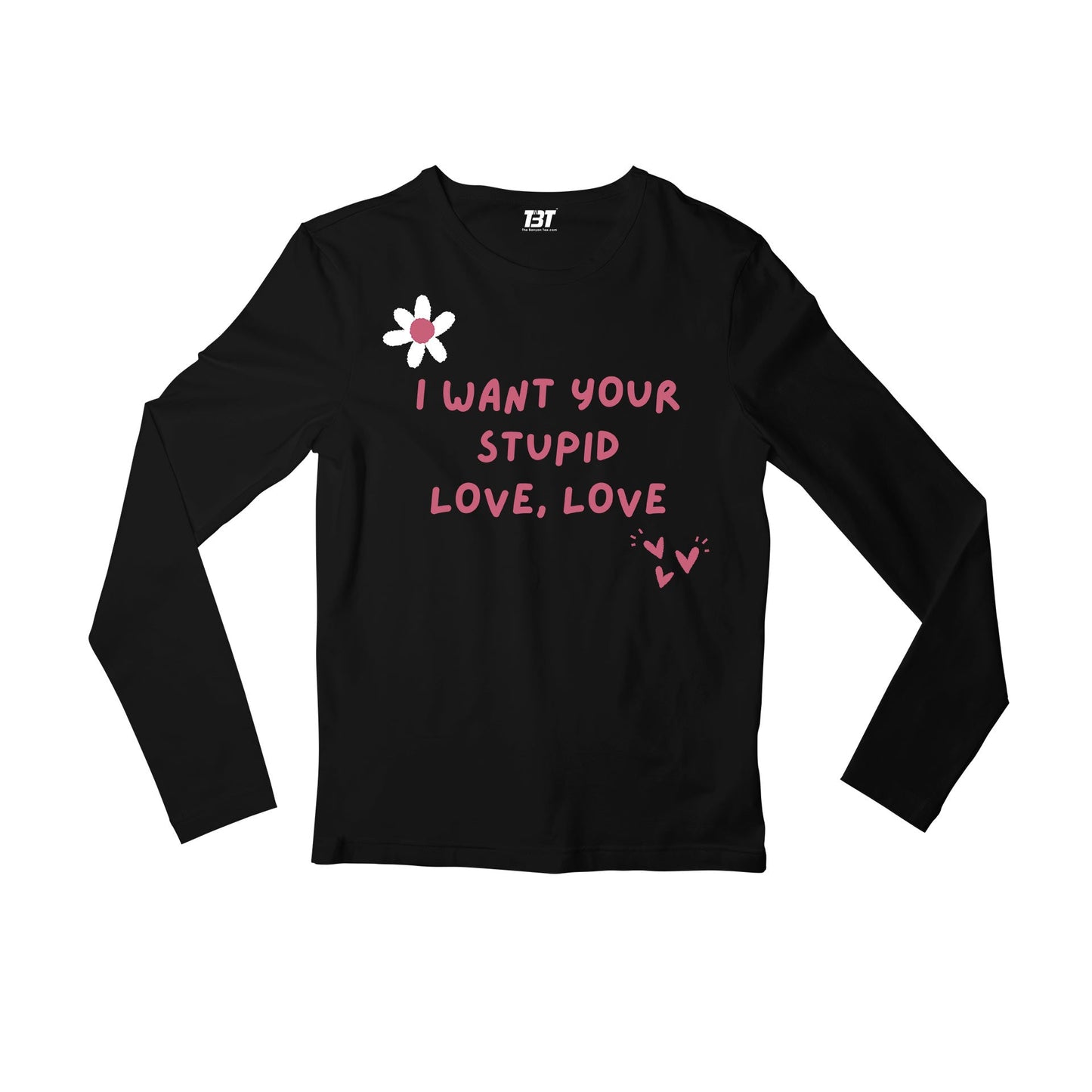lady gaga stupid love full sleeves long sleeves music band buy online india the banyan tee tbt men women girls boys unisex black