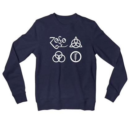 Led Zeppelin Sweatshirt - Legendary Symbols