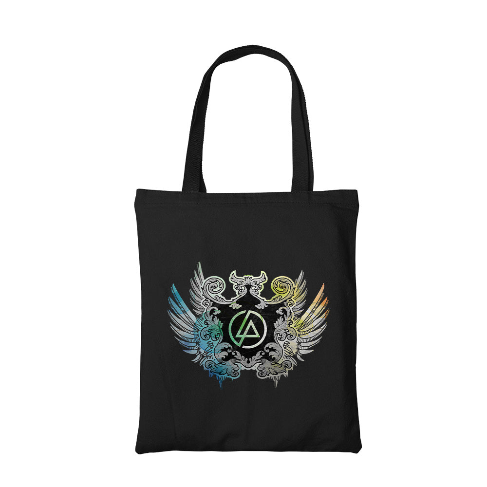 linkin park fan art tote bag hand printed cotton women men unisex
