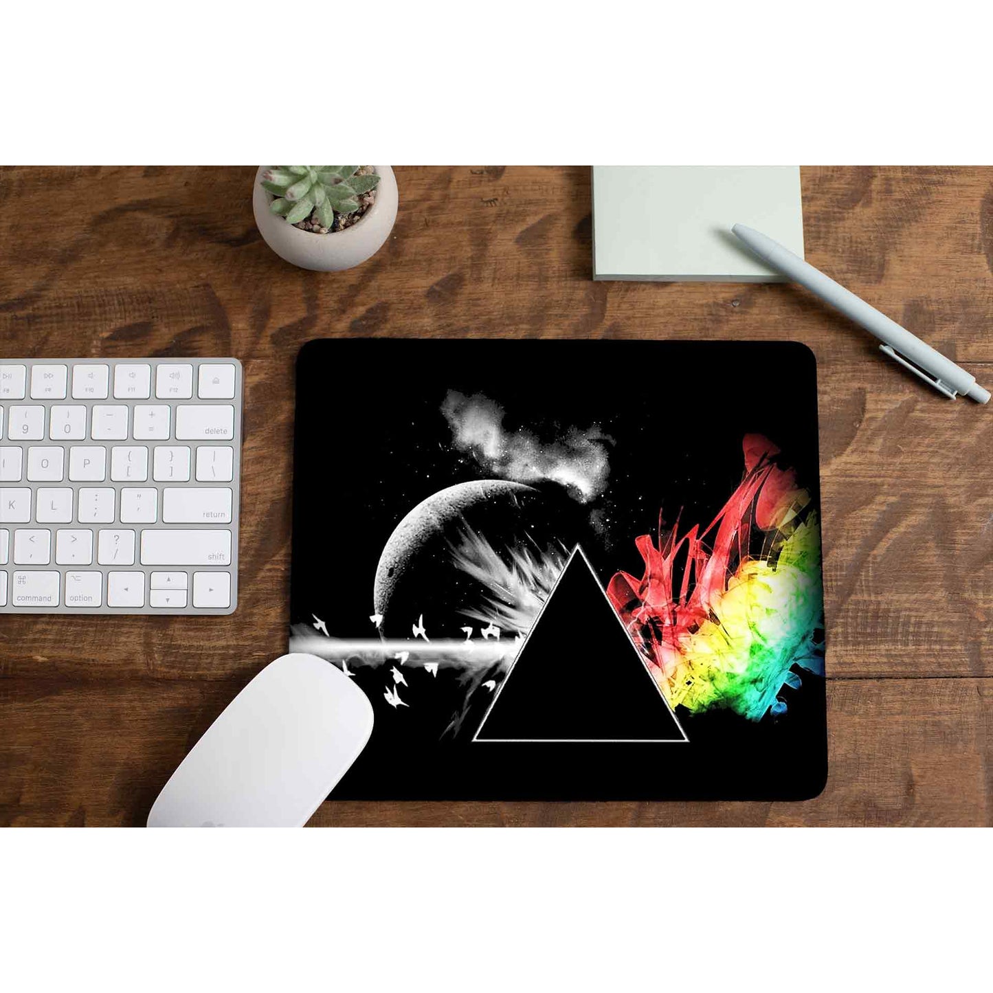 Dark Side Of The Moon Pink Floyd Mousepad gaming logitech mouse pad large online price The Banyan Tee TBT