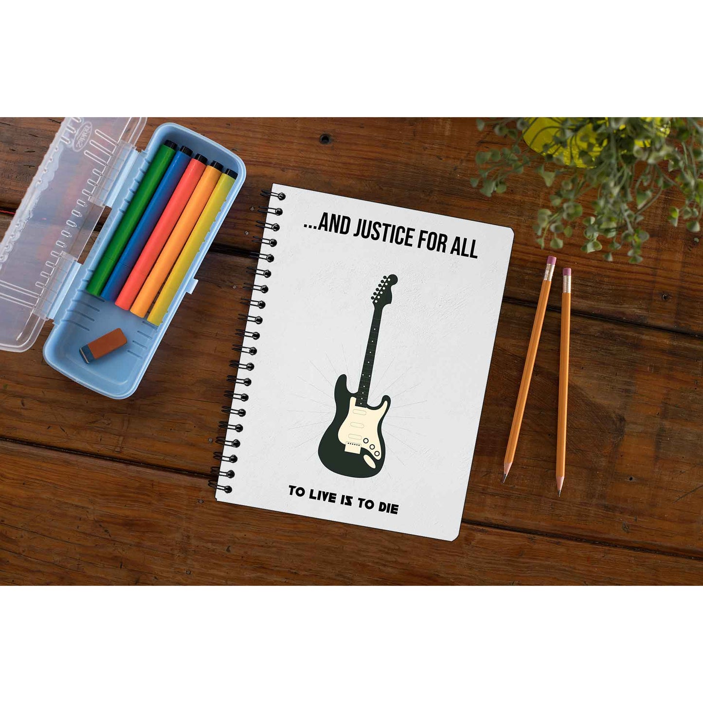 Metallica Notebook Notepad Diary The Banyan Tee TBT