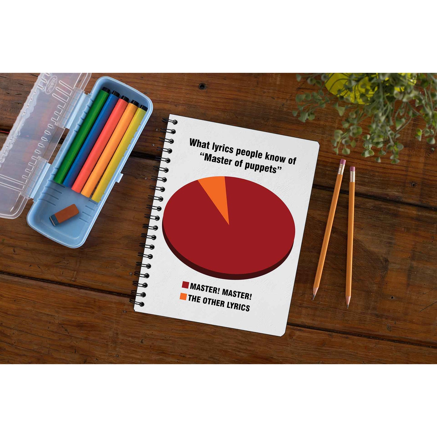 Metallica Notebook Notepad Diary The Banyan Tee TBT