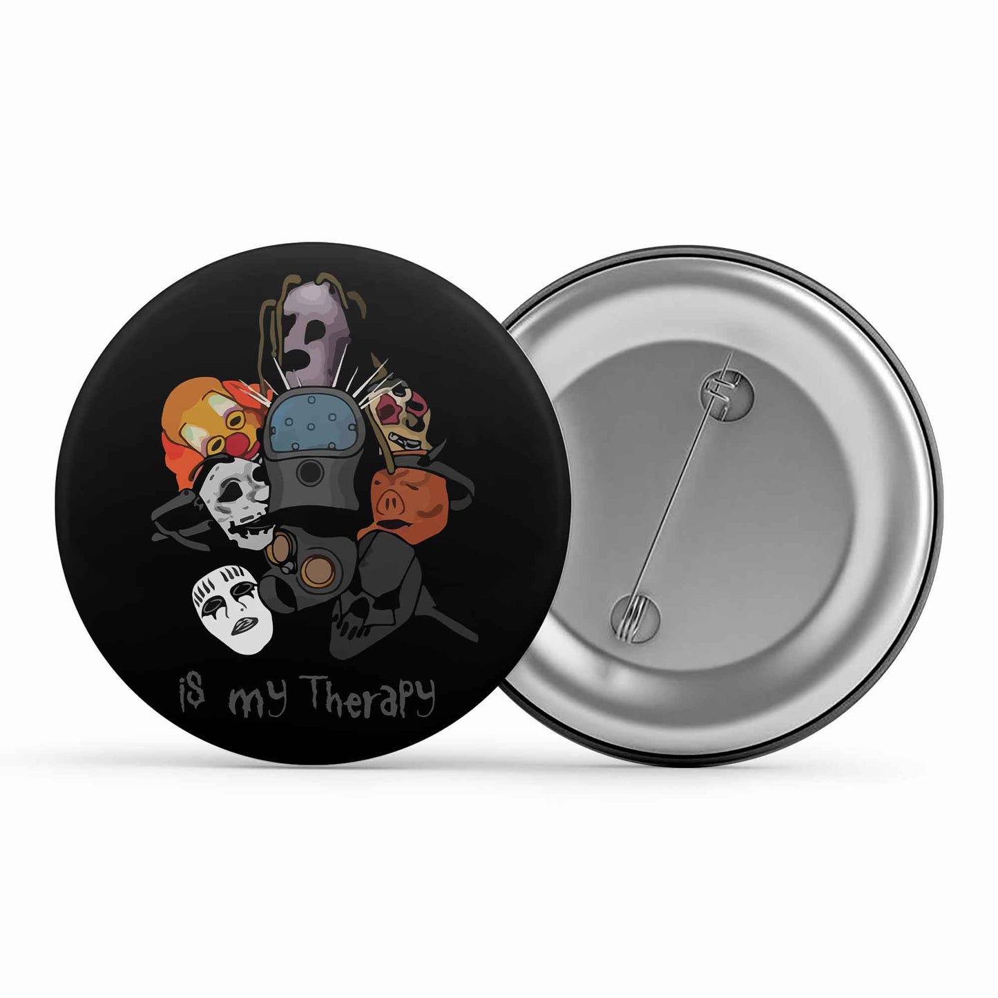 slipknot my therapy badge pin button music band buy online india the banyan tee tbt men women girls boys unisex