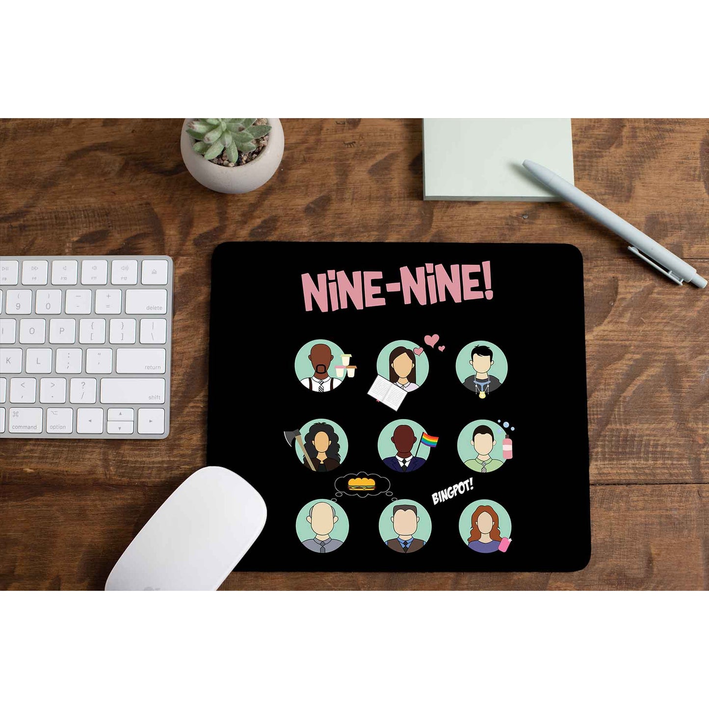 brooklyn nine-nine nine-nine mousepad logitech large anime buy online india the banyan tee tbt men women girls boys unisex detective jake peralta terry charles boyle gina linetti andy samberg merchandise clothing acceessories