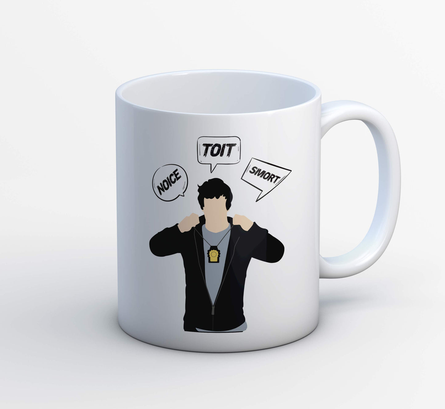 brooklyn nine-nine noice toit smort mug coffee ceramic buy online india the banyan tee tbt men women girls boys unisex detective jake peralta terry charles boyle gina linetti andy samberg merchandise clothing acceessories