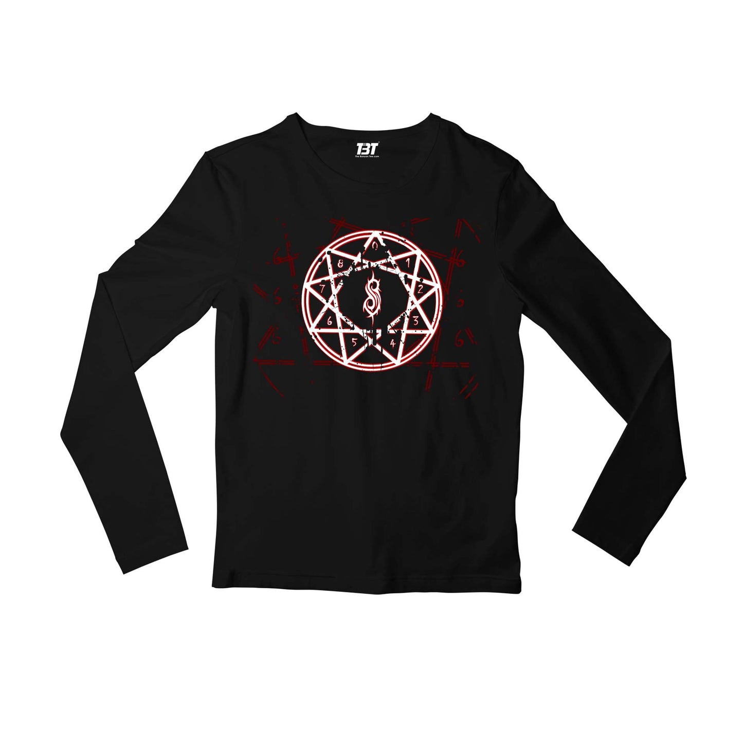 slipknot nonagram full sleeves long sleeves music band buy online india the banyan tee tbt men women girls boys unisex black