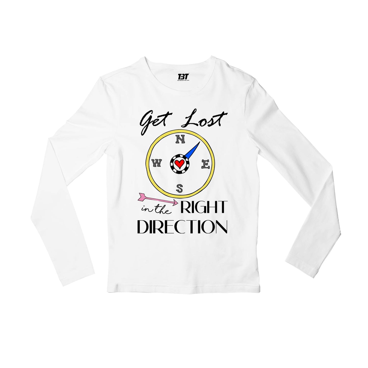 one direction right direction full sleeves long sleeves music band buy online india the banyan tee tbt men women girls boys unisex white