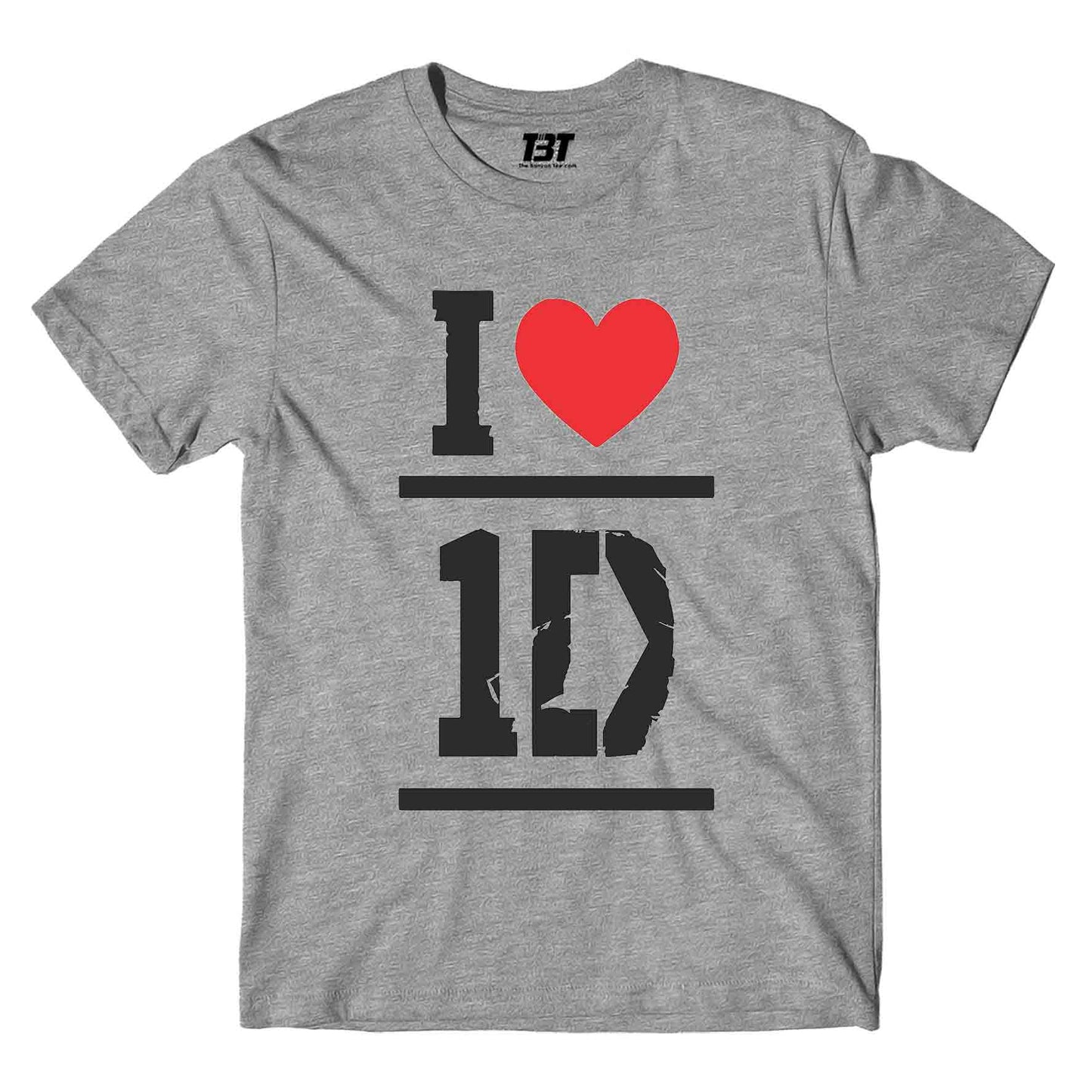 one direction i love 1d t-shirt music band buy online india the banyan tee tbt men women girls boys unisex gray