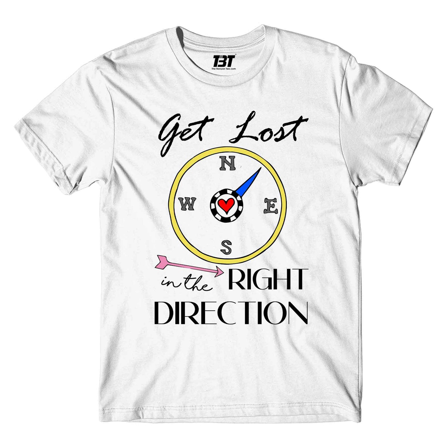 one direction right direction t-shirt music band buy online india the banyan tee tbt men women girls boys unisex white