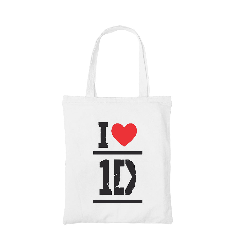 one direction i love 1d tote bag hand printed cotton women men unisex