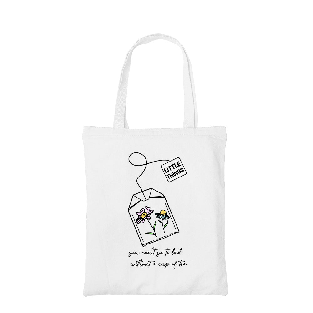 one direction little things tote bag hand printed cotton women men unisex