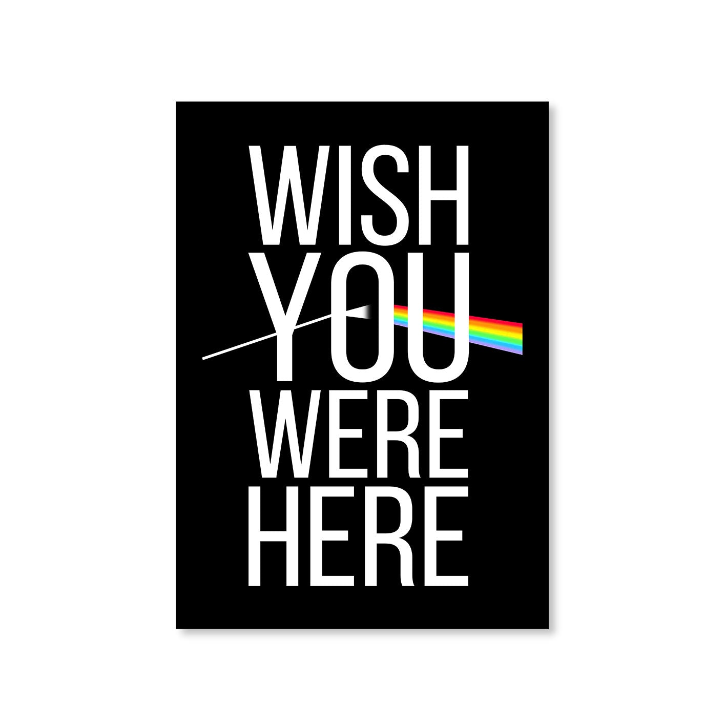 Wish You Were Here Pink Floyd Poster Posters Wallart Framed Unframed Laminated Art Wall Room Dรฉcor Big online India The Banyan Tee TBT