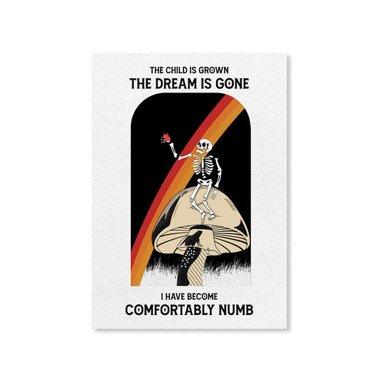 Comfortably Numb Pink Floyd Poster Posters Wallart Framed Unframed Laminated Art Wall Room Décor Big online India The Banyan Tee TBT