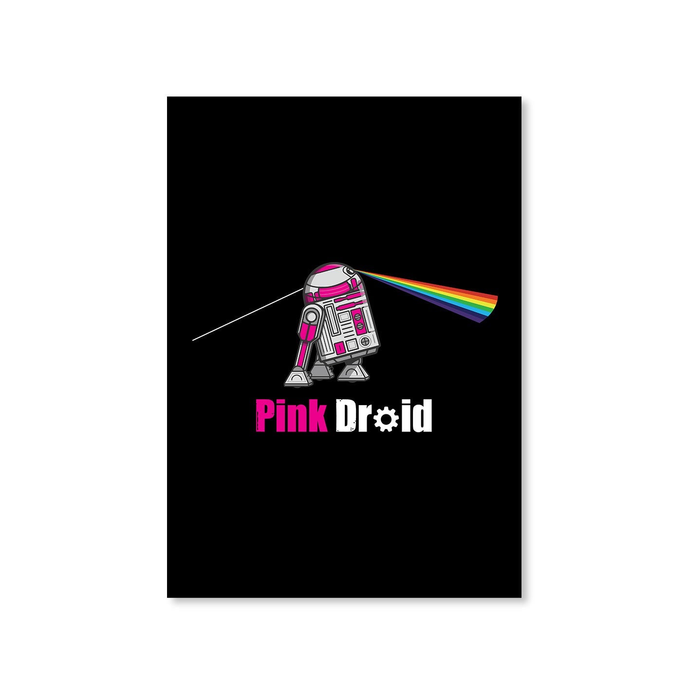 Pink Droid Pink Floyd Poster Posters Wallart Framed Unframed Laminated Art Wall Room Dรฉcor Big online India The Banyan Tee TBT