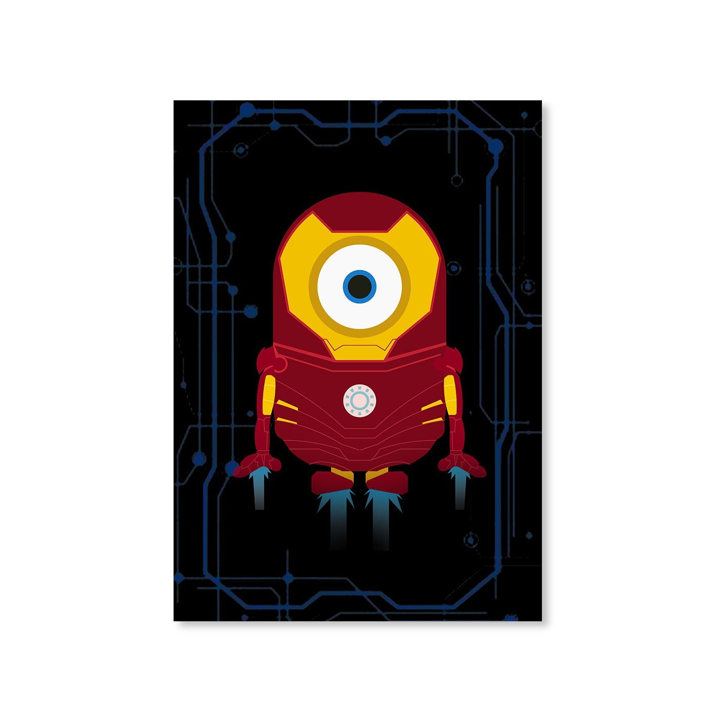 minions poster - iron min iron man the banyan tee tbt wall design digital canva maker india online buy wall art for bedroom designs home walls décor