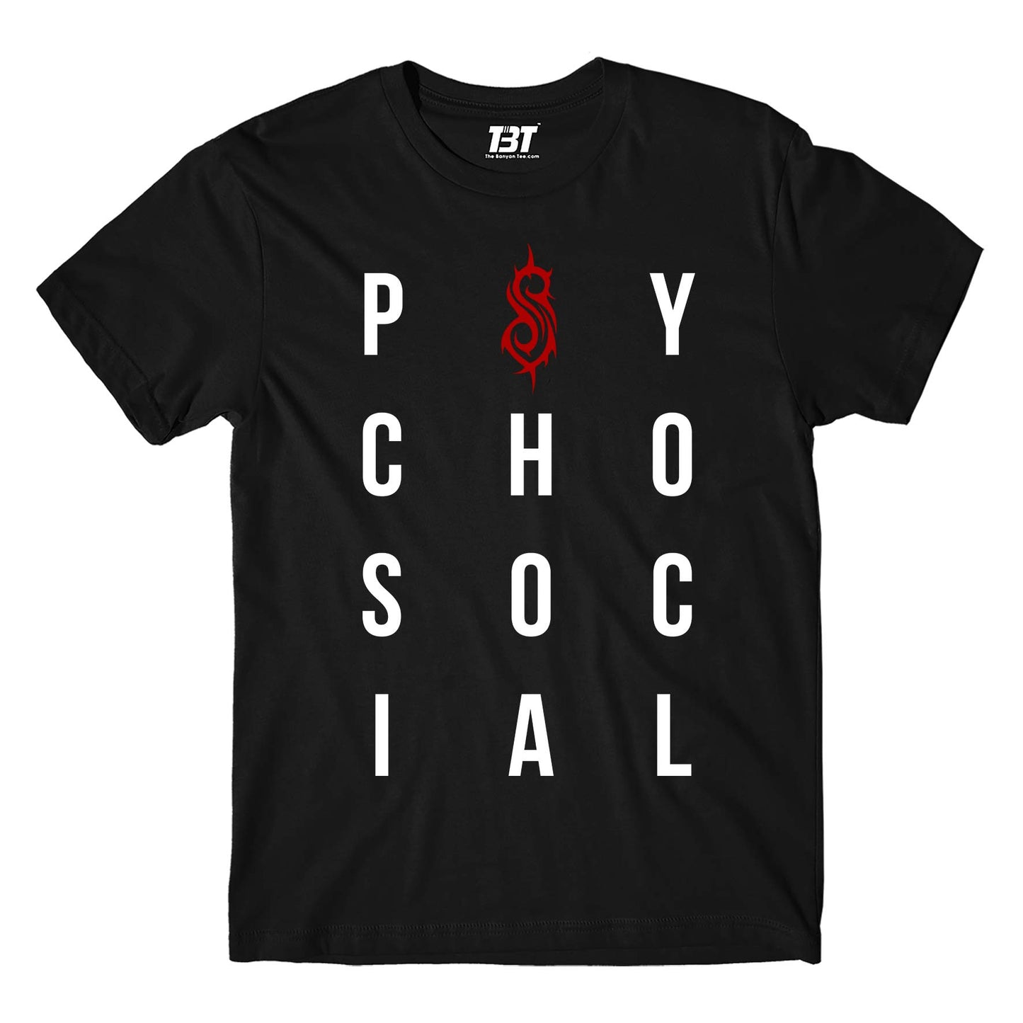 slipknot psychosocial t-shirt music band buy online india the banyan tee tbt men women girls boys unisex black