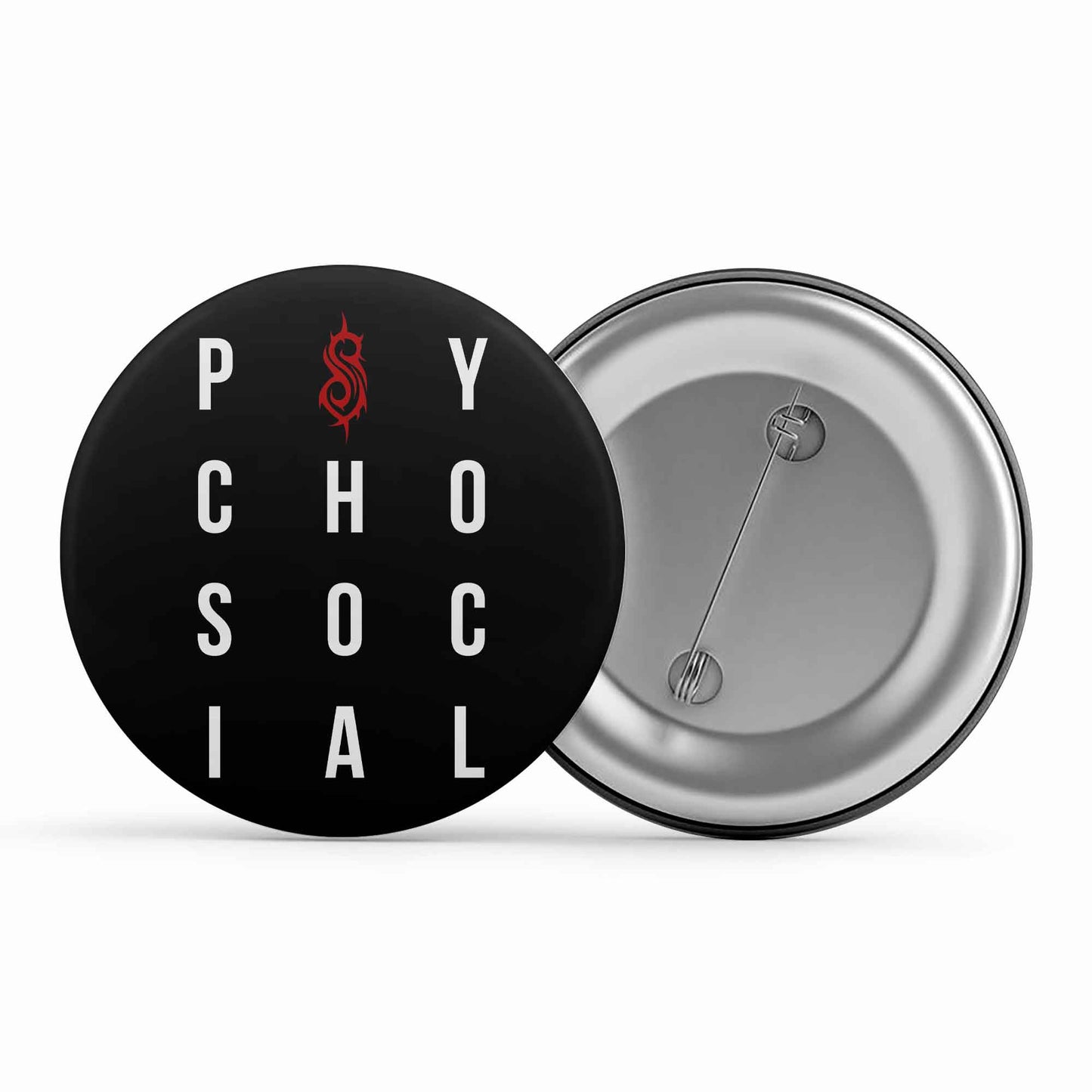 slipknot psychosocial badge pin button music band buy online india the banyan tee tbt men women girls boys unisex