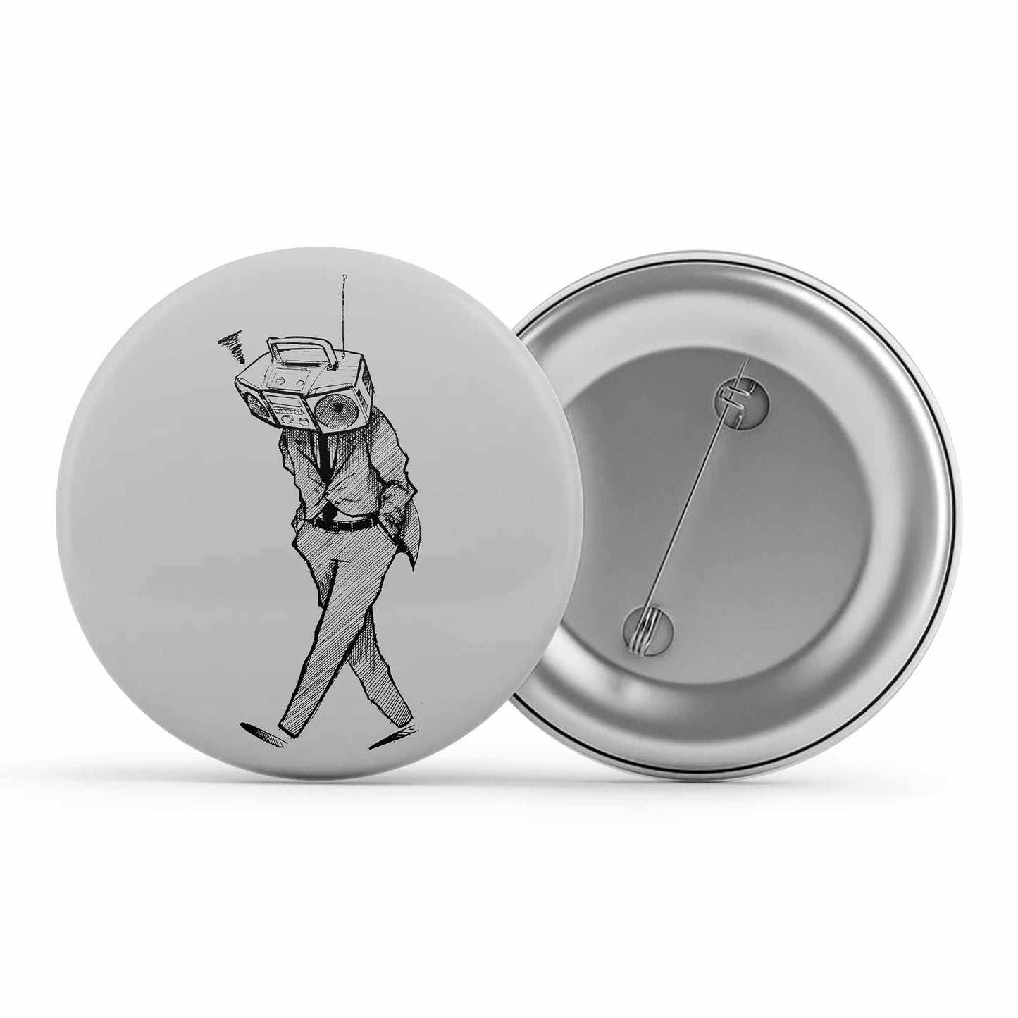 radiohead fan art badge pin button music band buy online india the banyan tee tbt men women girls boys unisex