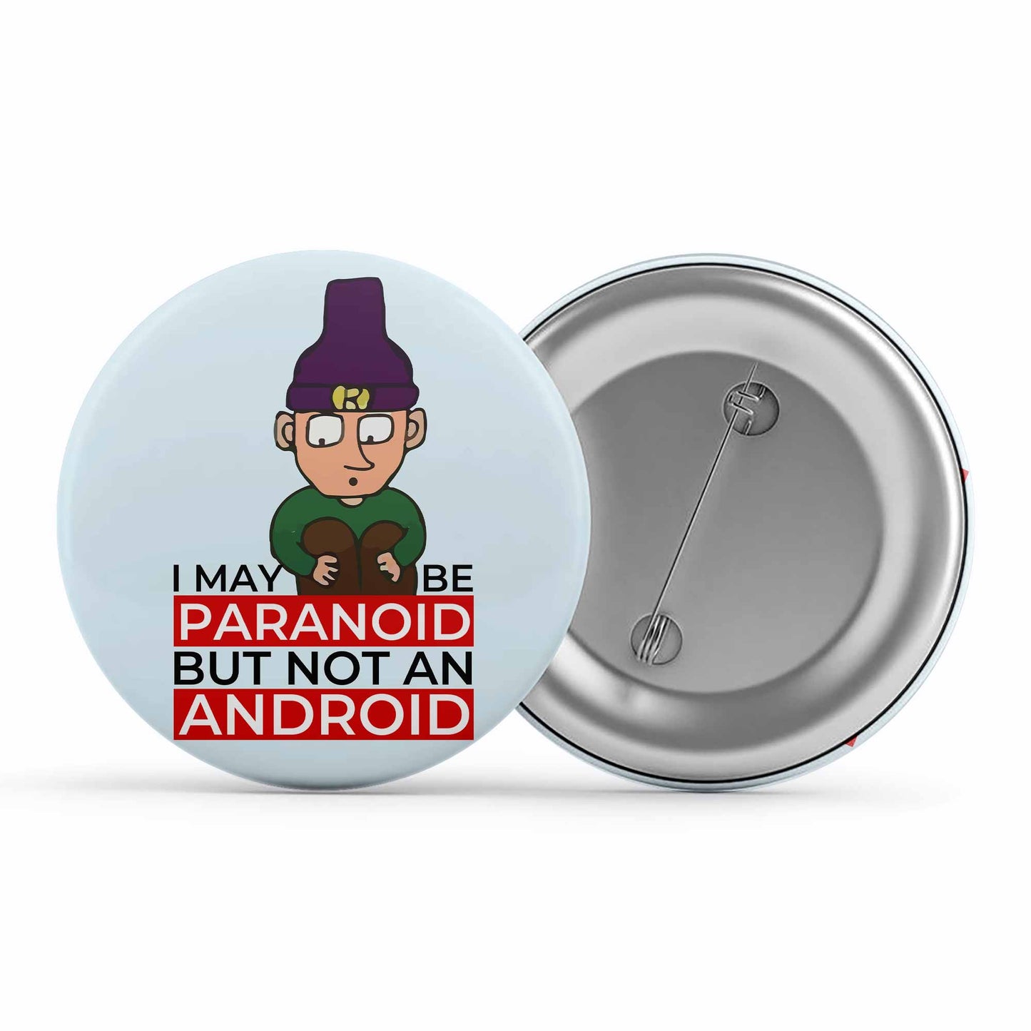 radiohead paranoid android badge pin button music band buy online india the banyan tee tbt men women girls boys unisex