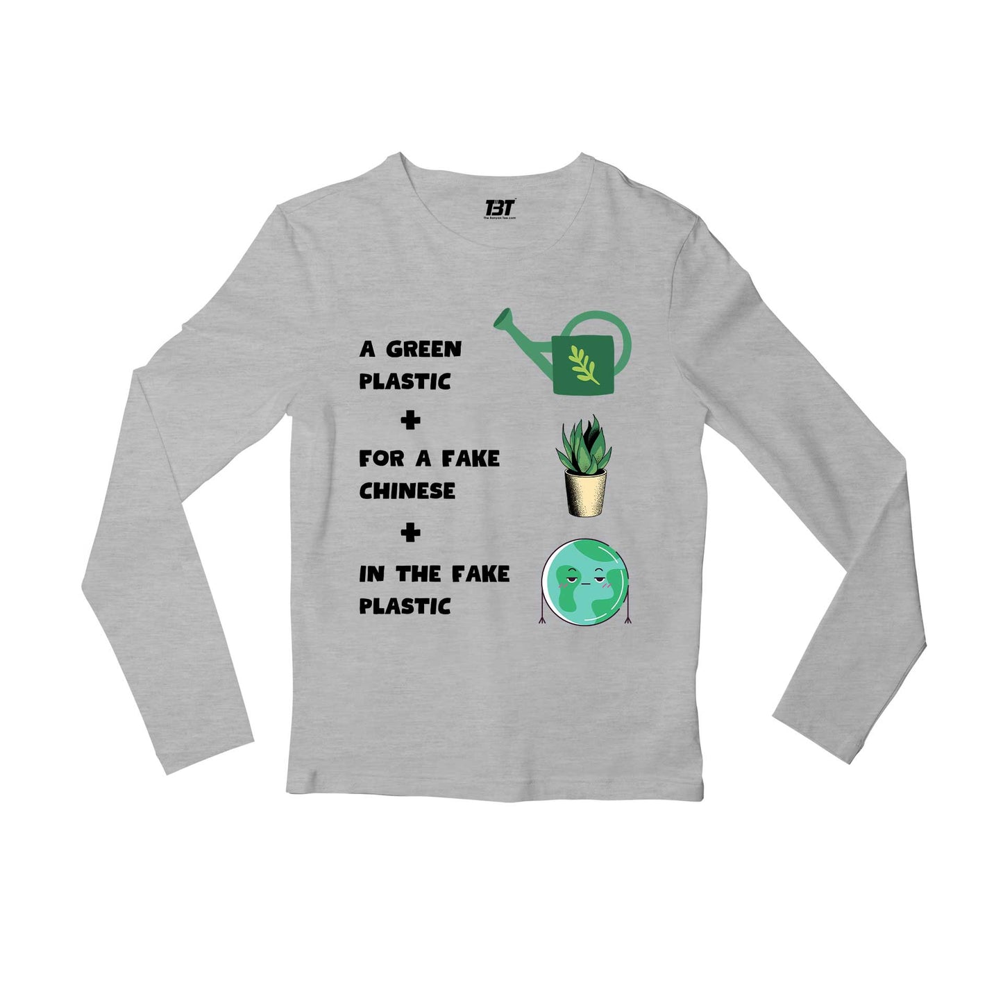 radiohead fake plastic trees full sleeves long sleeves music band buy online india the banyan tee tbt men women girls boys unisex gray