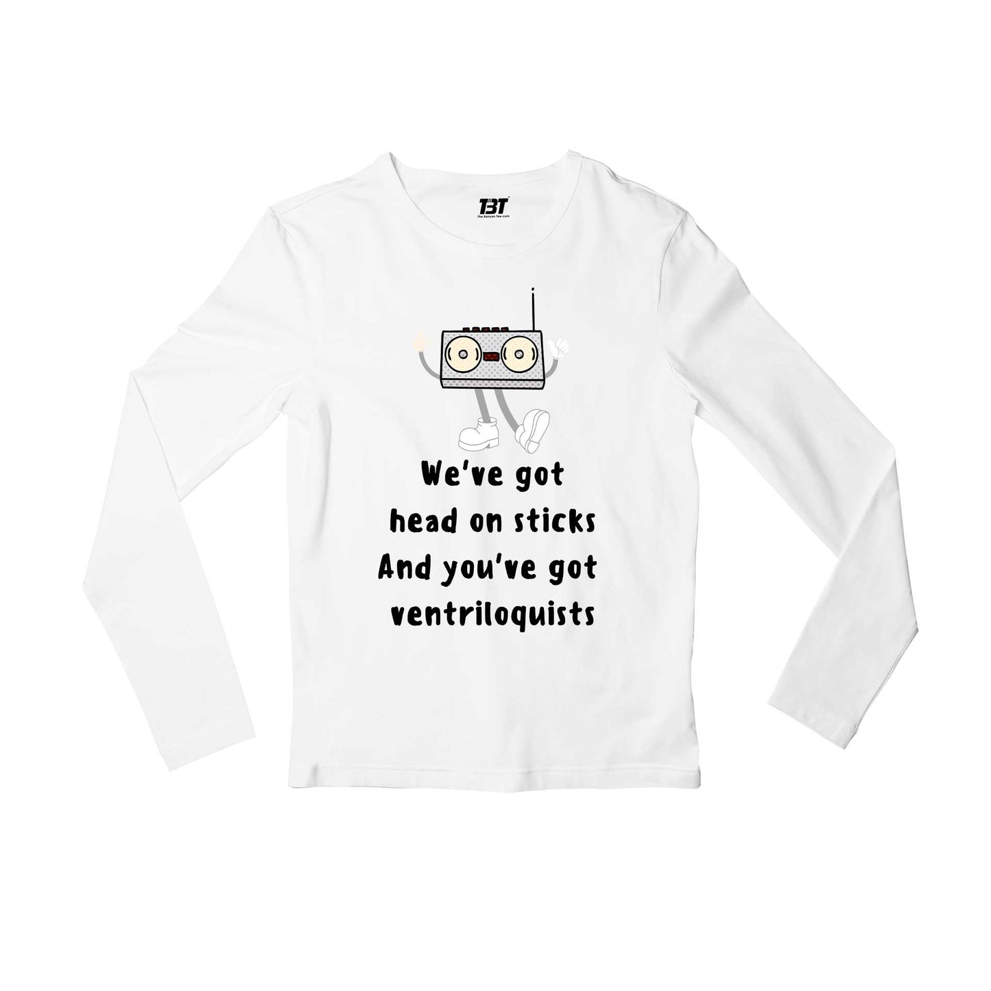 radiohead kid a full sleeves long sleeves music band buy online india the banyan tee tbt men women girls boys unisex white