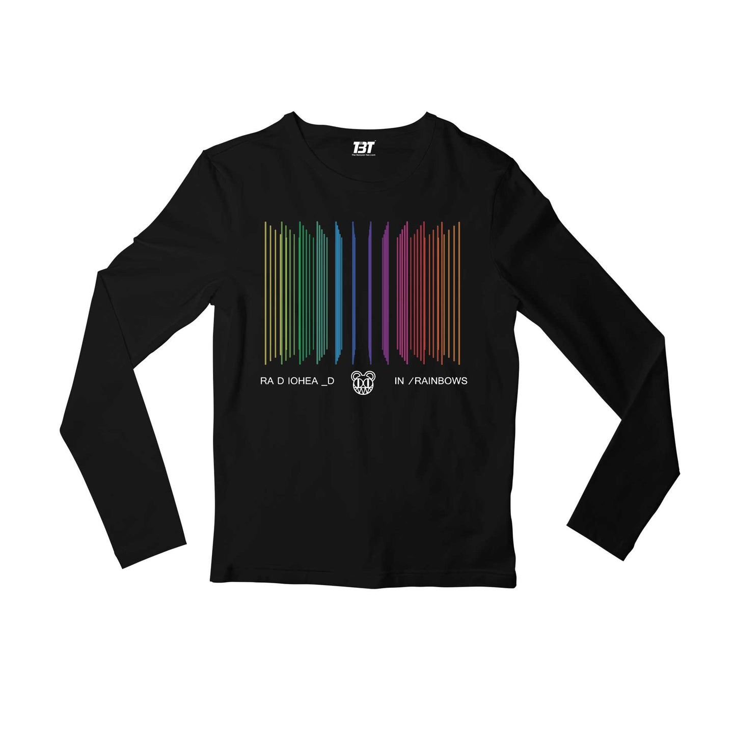 radiohead in rainbows full sleeves long sleeves music band buy online india the banyan tee tbt men women girls boys unisex black