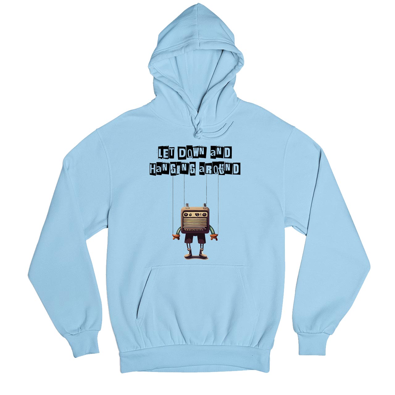 radiohead let down hoodie hooded sweatshirt winterwear music band buy online india the banyan tee tbt men women girls boys unisex baby blue