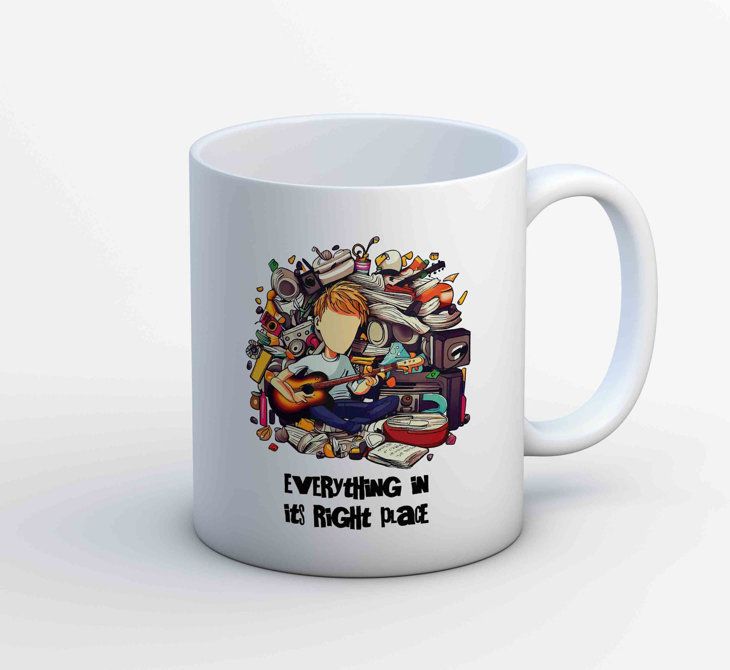 radiohead in its right place mug coffee ceramic music band buy online india the banyan tee tbt men women girls boys unisex