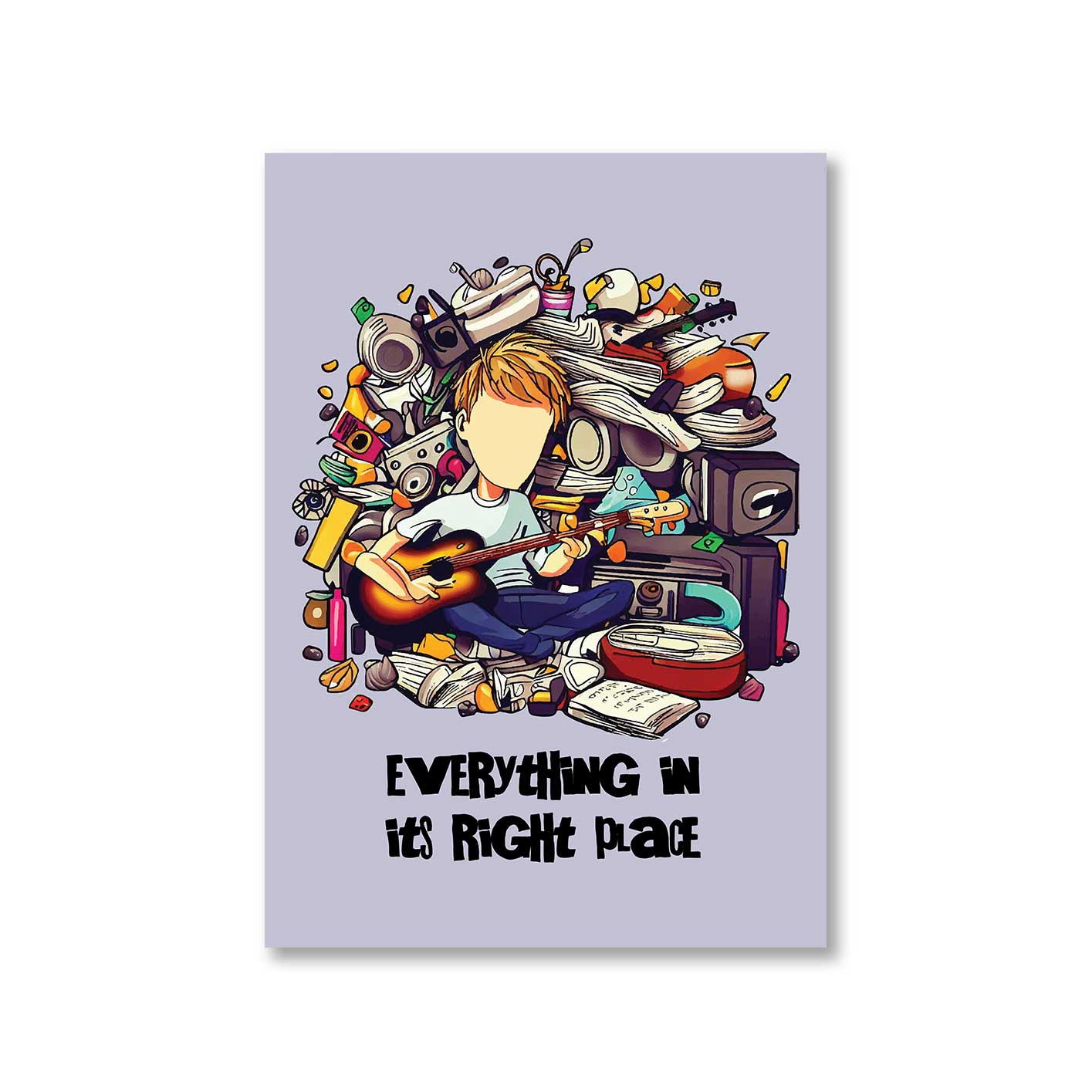 radiohead in its right place poster wall art buy online india the banyan tee tbt a4