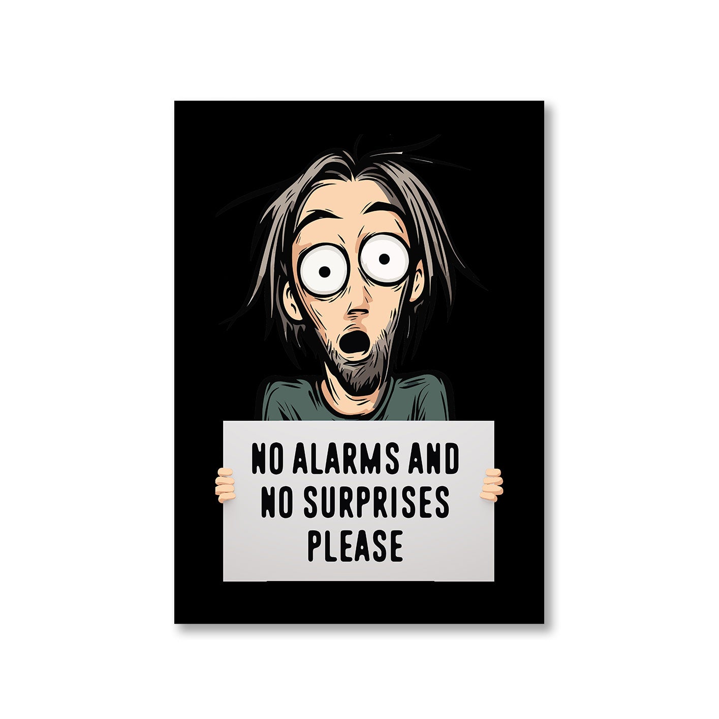 Buy Radiohead Poster - No Surprises at Rs. 50 OFF 🤑 – The Banyan Tee