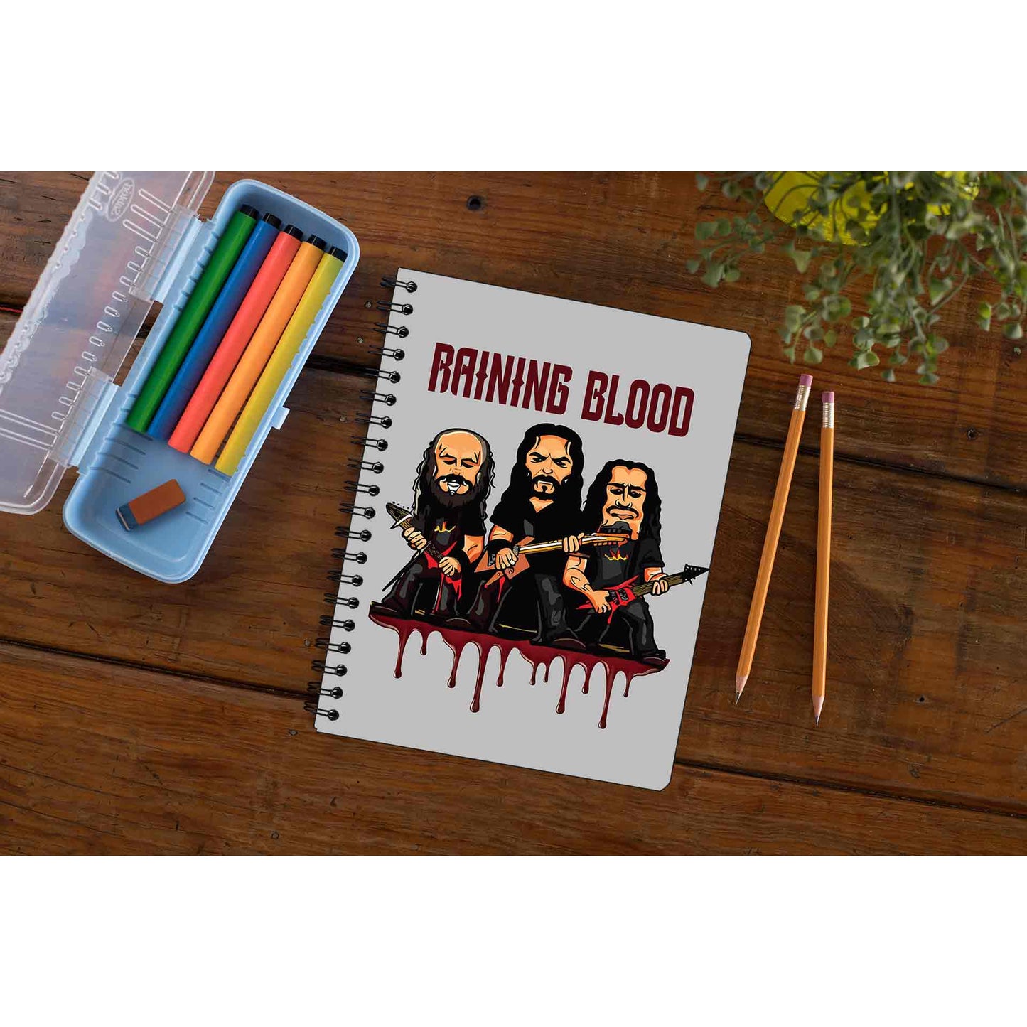 slayer raining blood notebook notepad diary buy online india the banyan tee tbt unruled