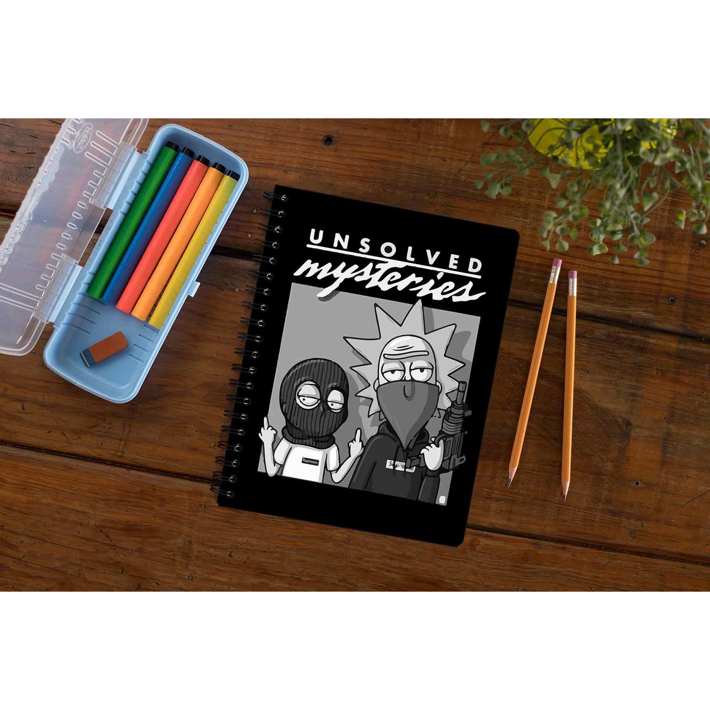 rick and morty unsolved mysteries notebook notepad diary buy online india the banyan tee tbt unruled rick and morty online summer beth mr meeseeks jerry quote vector art clothing accessories merchandise