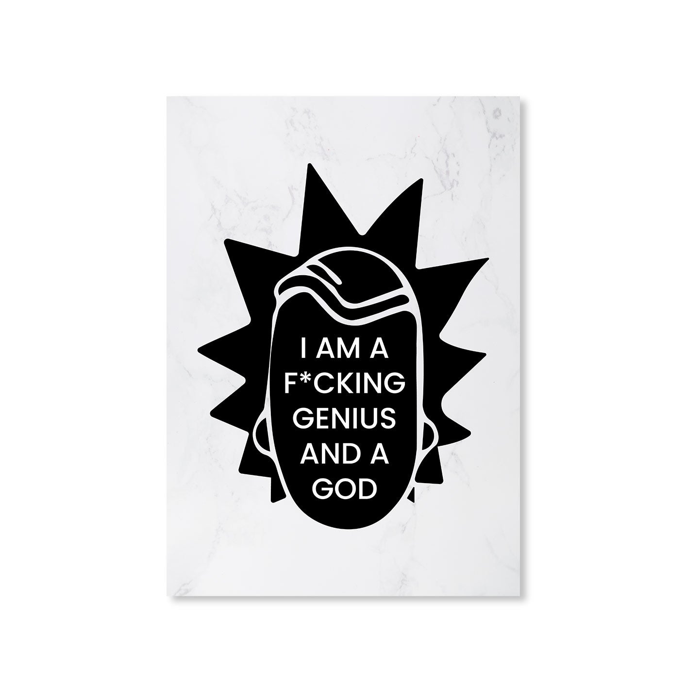 rick and morty genius poster wall art buy online india the banyan tee tbt a4 rick and morty online summer beth mr meeseeks jerry quote vector art clothing accessories merchandise