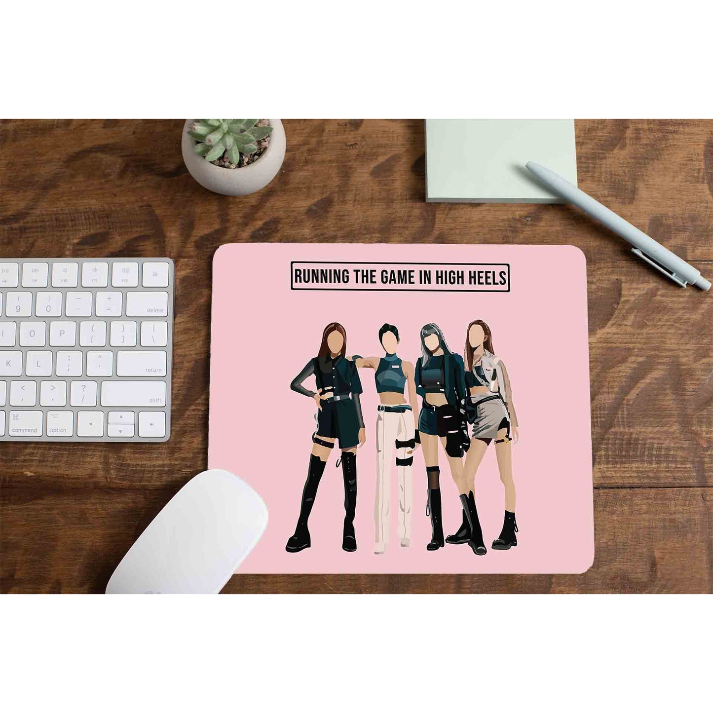 black pink running the game mousepad logitech large anime music band buy online india the banyan tee tbt men women girls boys unisex song k pop jennie lisa jisoo rose