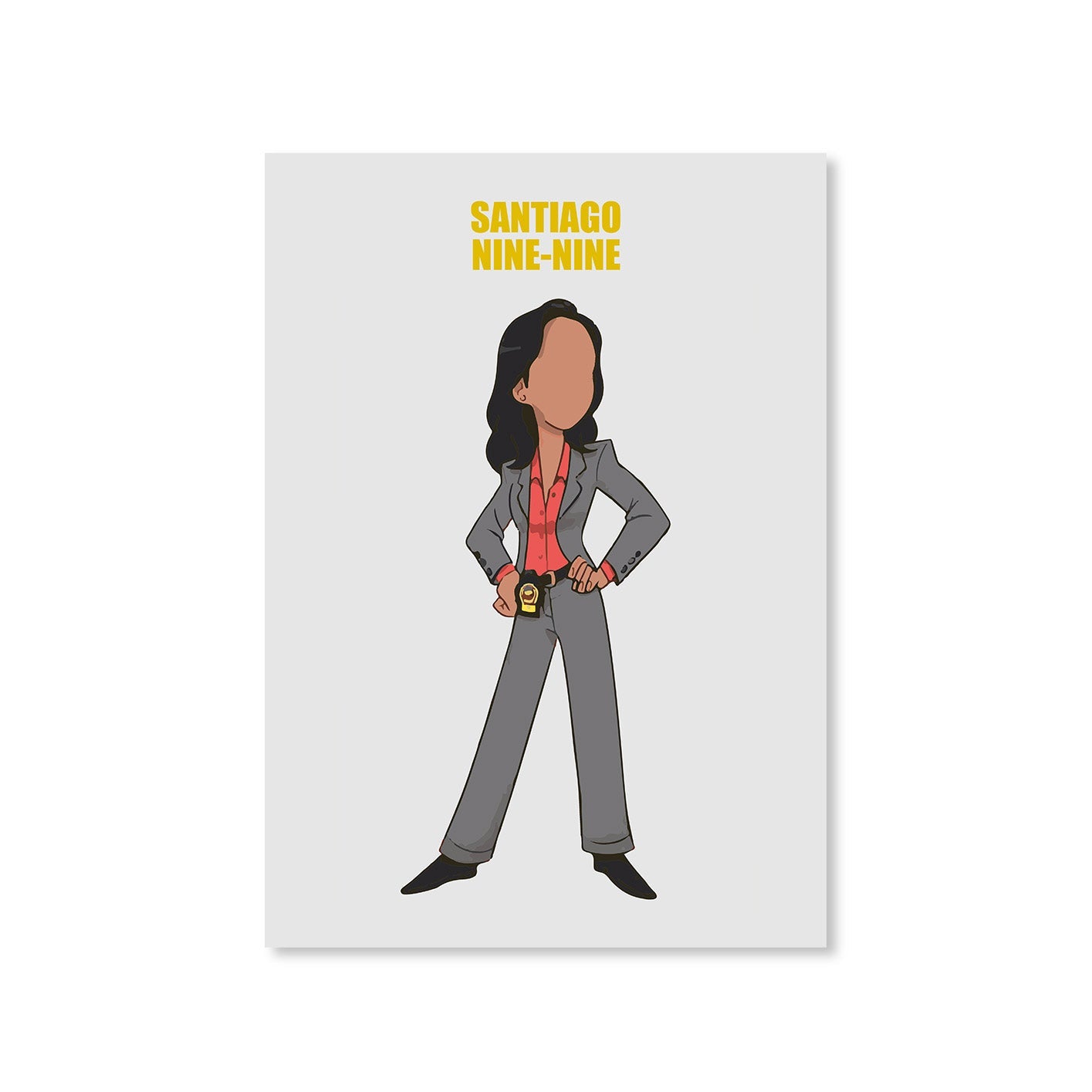 brooklyn nine-nine santiago nine-nine poster wall art buy online india the banyan tee tbt a4 stranger things eleven demogorgon shadow monster dustin quote vector art clothing accessories merchandise