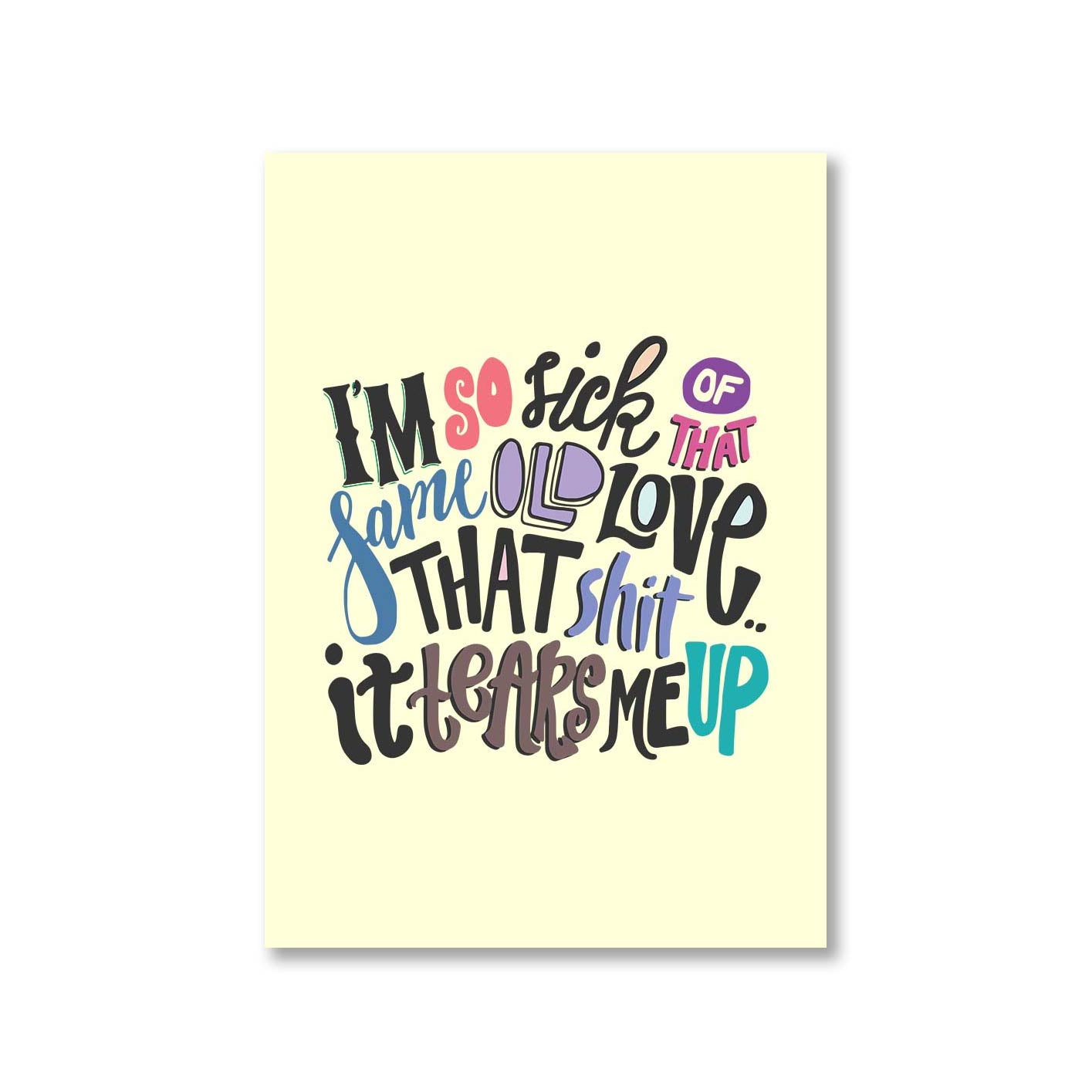 selena gomez same old love poster wall art buy online india the banyan tee tbt a4 i am so sick of that same old love