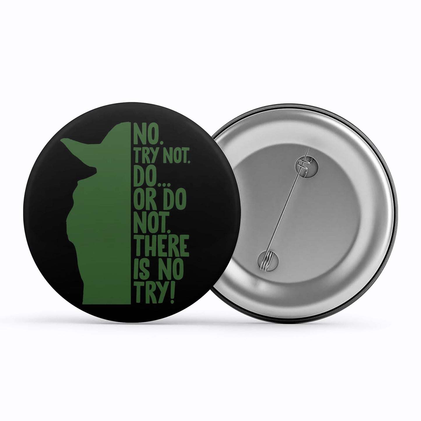 star wars there is no try badge pin button tv & movies buy online india the banyan tee tbt men women girls boys unisex yoda