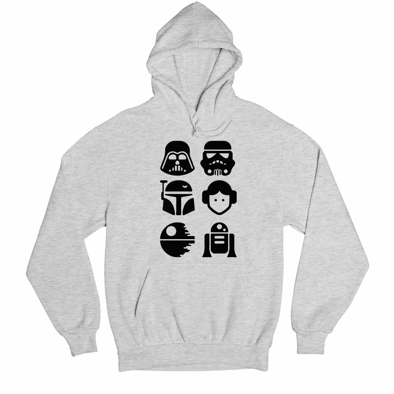 star wars star cast hoodie hooded sweatshirt winterwear tv & movies buy online india the banyan tee tbt men women girls boys unisex gray