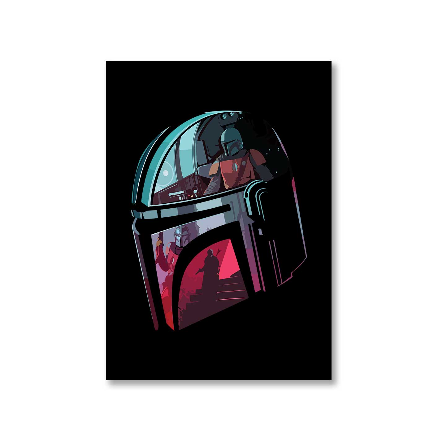 star wars mandalorian poster wall art buy online india the banyan tee tbt a4